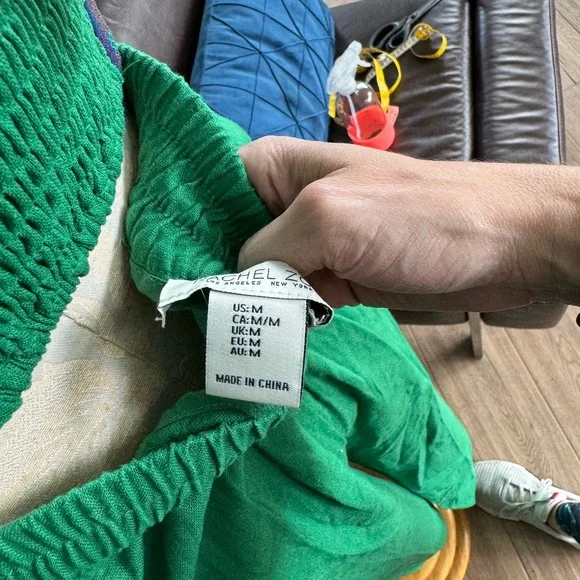 NWT Rachel Zoe Set!! GREEN! Linen, Stretchy, so cute! - Picture 7 of 15